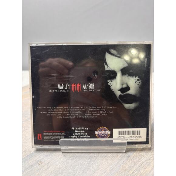 Lest We Forget: the Best of by Marilyn Manson (CD, 2004) - Picture 2 of 5